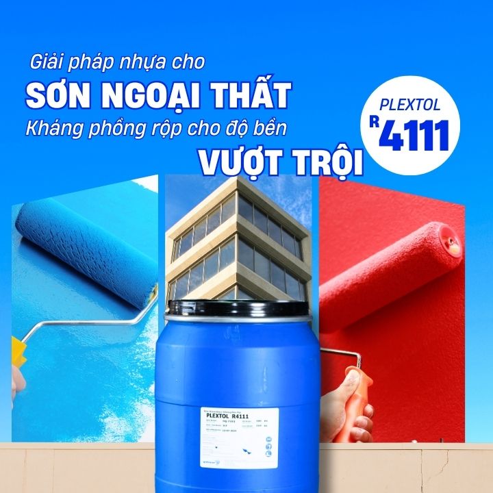 Giải pháp nhựa cho sơn ngoại thất kháng phồng rộp cho độ bền vượt trội
