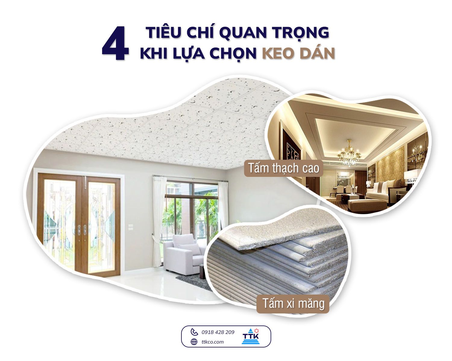 4 Tiêu Chí Quan Trọng Khi Lựa Chọn Keo Dán Tấm Xi Măng, Tấm Thạch Cao
